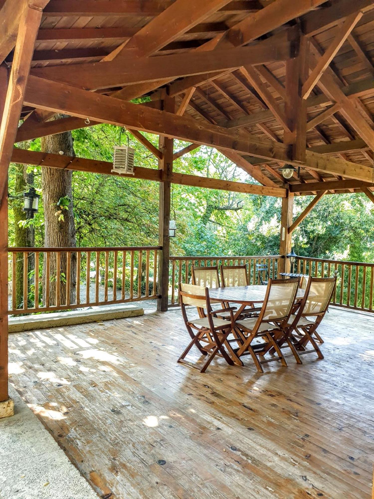 Le Nid - Maison Dans Les Bois Avec Cheminee Et Vue Villa Port-Sainte-Marie Luaran gambar